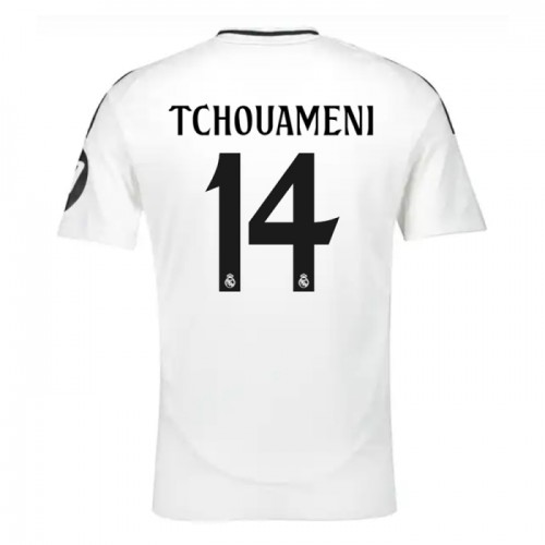 Maillot de Foot Real Madrid Tchouameni 14 Domicile 2024-25 Maillot de Foot Real Madrid Tchouameni 14 Domicile 2024-25